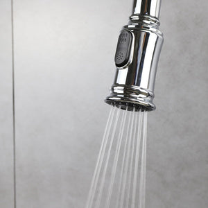 Artos Classic Kitchen Faucet with Pulldown Spray in Chrome – Lifestyle