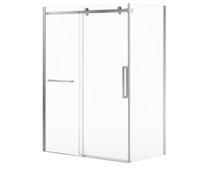 MAAX 134953-900-084-000 Halo Pro 60 x 32 x 78 3/4 in. 8mm Sliding Shower Door with Towel Bar for Corner Installation with Clear glass in Chrome