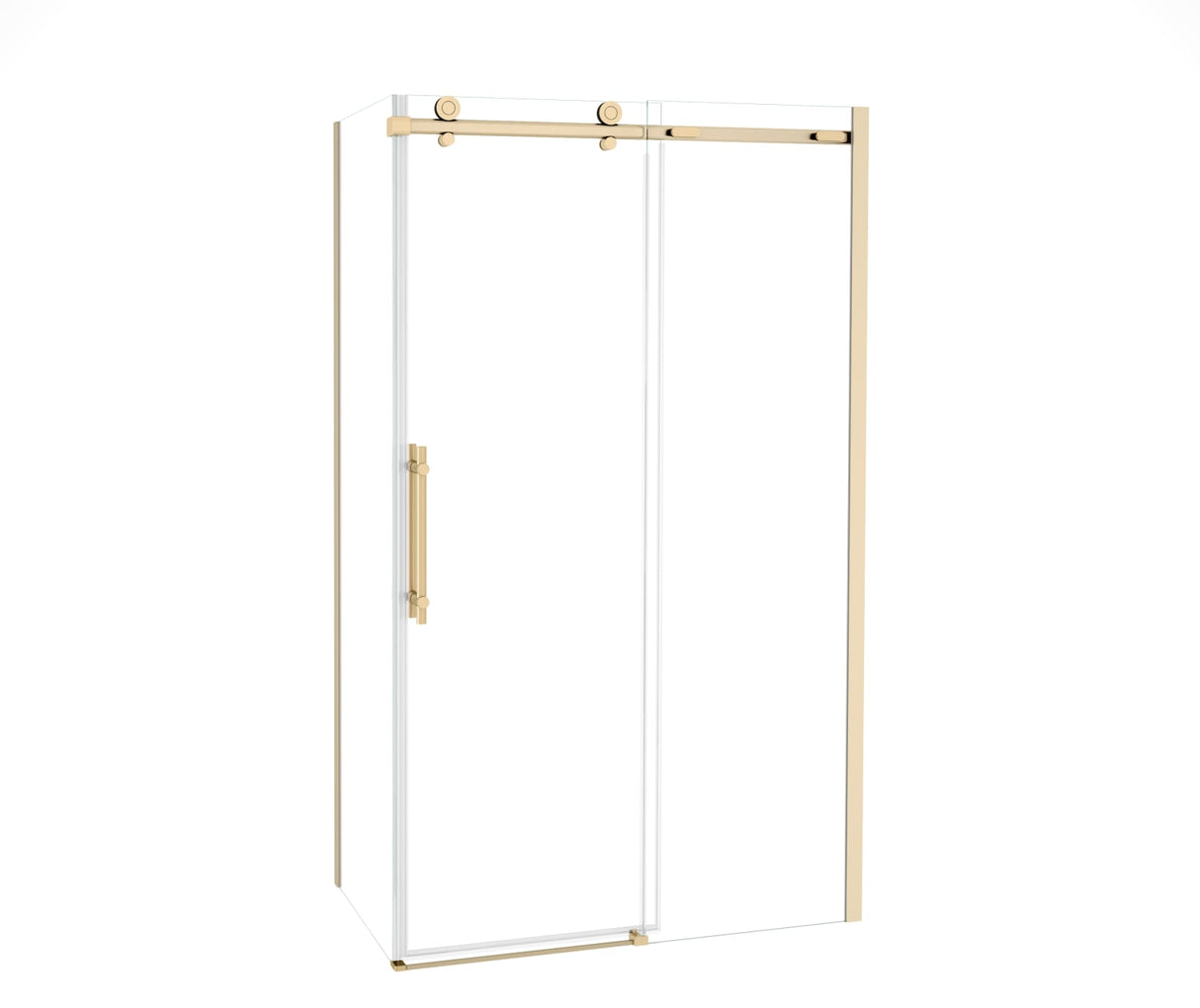 MAAX 107545-900-343-000 Odyssey SC 48" x 32" x 78" 8mm Sliding Shower Door for Corner Installation with Clear glass in  Brushed Gold