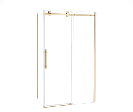 MAAX 107545-900-343-000 Odyssey SC 48" x 32" x 78" 8mm Sliding Shower Door for Corner Installation with Clear glass in  Brushed Gold