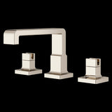 Verve 2-Handle 8 in. - 15 in. Widespread Bathroom Faucet without Handles with Ribbon Spout in Polished Nickel