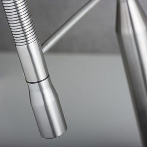 DAX Stainless Steel Single Handle Pull Down Kitchen Faucet, Brushed Stainless Steel DAX-S1095A