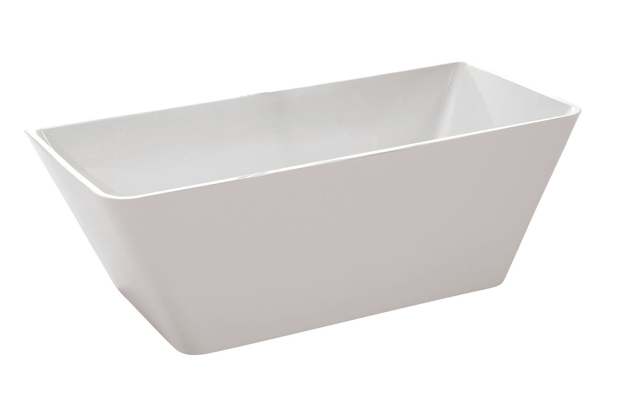 ANZZI FT-AZ099 Zenith Series 5.58 ft. Freestanding Bathtub in White