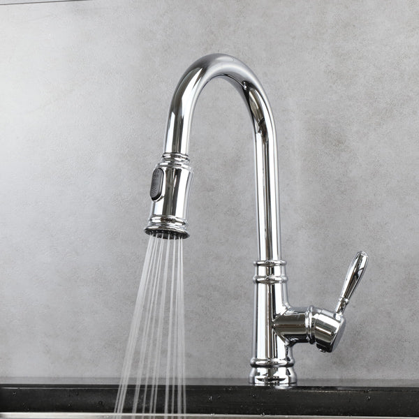 Artos Classic Kitchen Faucet with Pulldown Spray in Chrome – Lifestyle