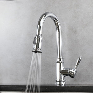 Artos Classic Kitchen Faucet with Pulldown Spray in Chrome – Lifestyle