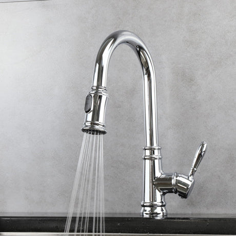 Artos Classic Kitchen Faucet with Pulldown Spray in Chrome – Lifestyle