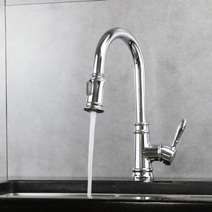 Artos Classic Kitchen Faucet with Pulldown Spray in Chrome – Lifestyle