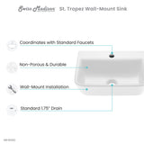 St. Tropez Wall Mount Sink