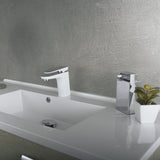 DAX Brass Single Handle Bathroom Faucet, White DAX-805A-CW
