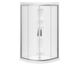 MAAX 106540-900-084-000 Sakura Acrylic Shower Kit in White with Clear glass  in Chrome