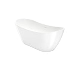 MAAX 107511-000-001-000 Mahaba 67 x 29 Acrylic Freestanding Oval Center Drain Bathtub in White