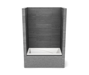MAAX 410021-000-001-173 ModulR 6032 IF (With Armrests) Acrylic Alcove Right-Hand Drain Bathtub in White