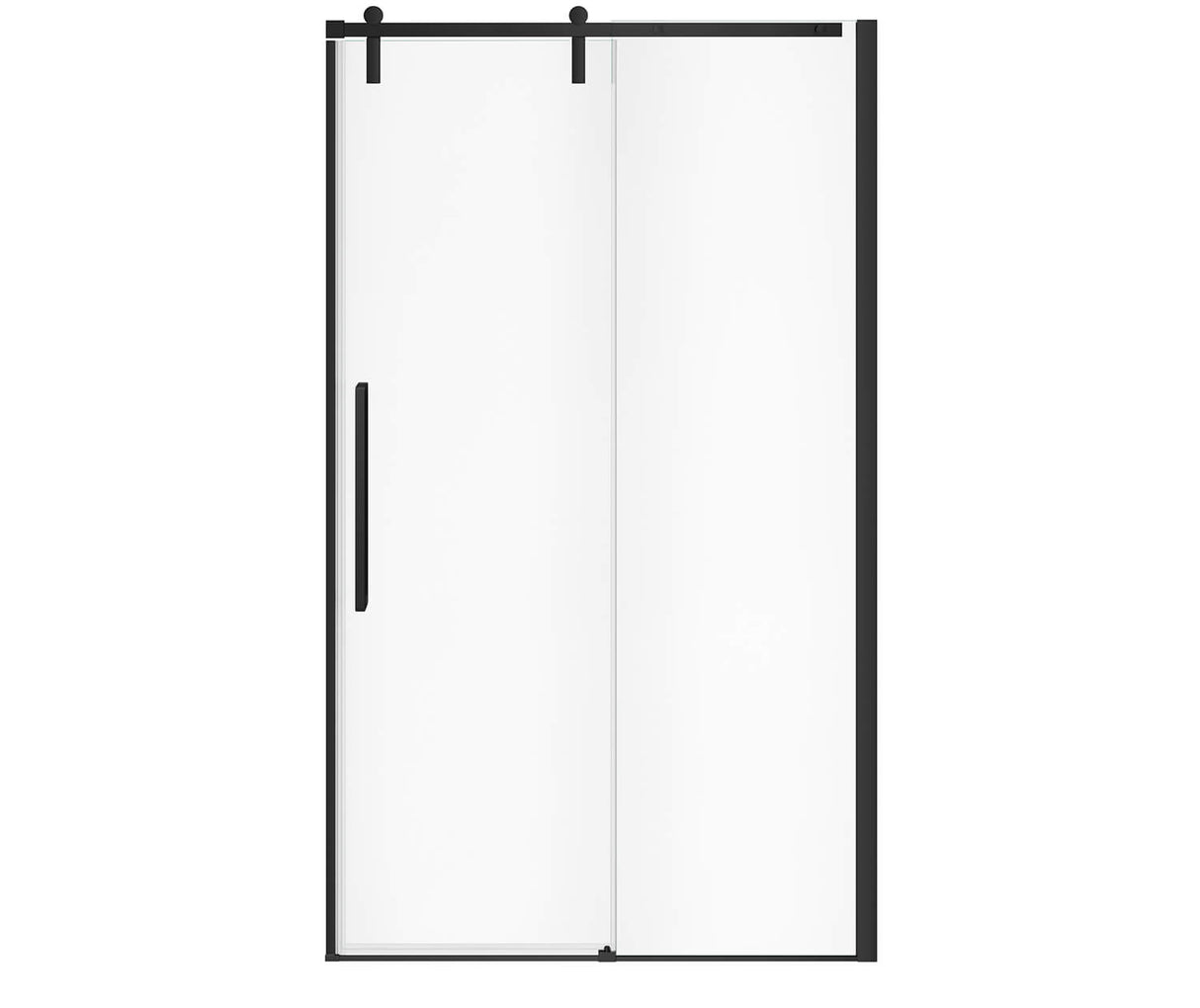 MAAX 135870-900-340-000 Nebula 44 ½-46 ½ x 78 ¾ in. 8mm Sliding Shower Door for Alcove Installation with Clear glass in Matte Black