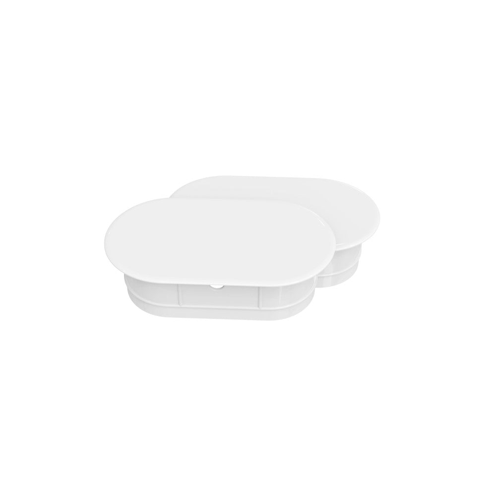 Oval Side Cover Caps (Set of Two)