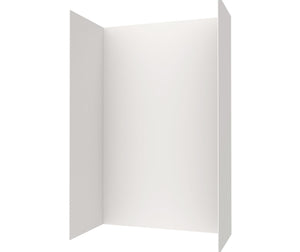 Swanstone SMMK96-3062 30 x 62 x 96 Swanstone Smooth Tile Glue up Tub Wall Kit in White SMMK963062.010