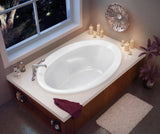 MAAX 100021-097-001-000 Twilight 60 x 42 Acrylic Drop-in End Drain Combined Whirlpool & Aeroeffect Bathtub in White