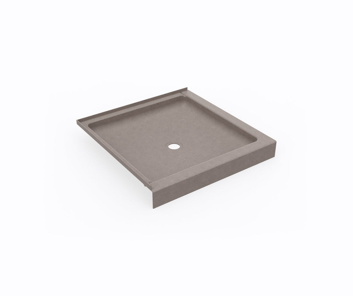 Swanstone SS-36DTF 36 x 36 Swanstone Corner Shower Pan with Center Drain Clay SD03636MD.212