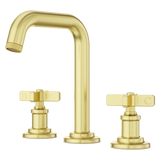 Winter Park 2-Handle 8" Widespread Wallmount Bathroom Faucet in Brushed Gold