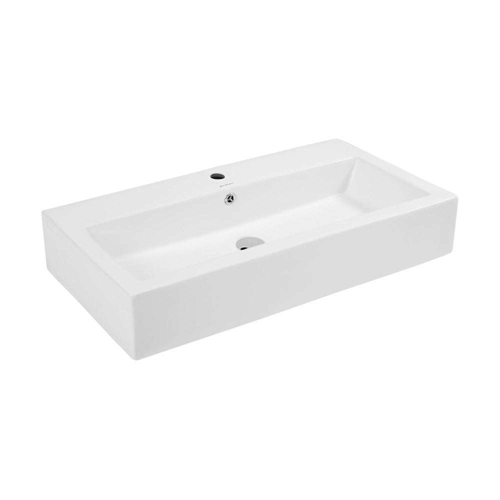 Voltaire Wide Rectangle Vessel Sink