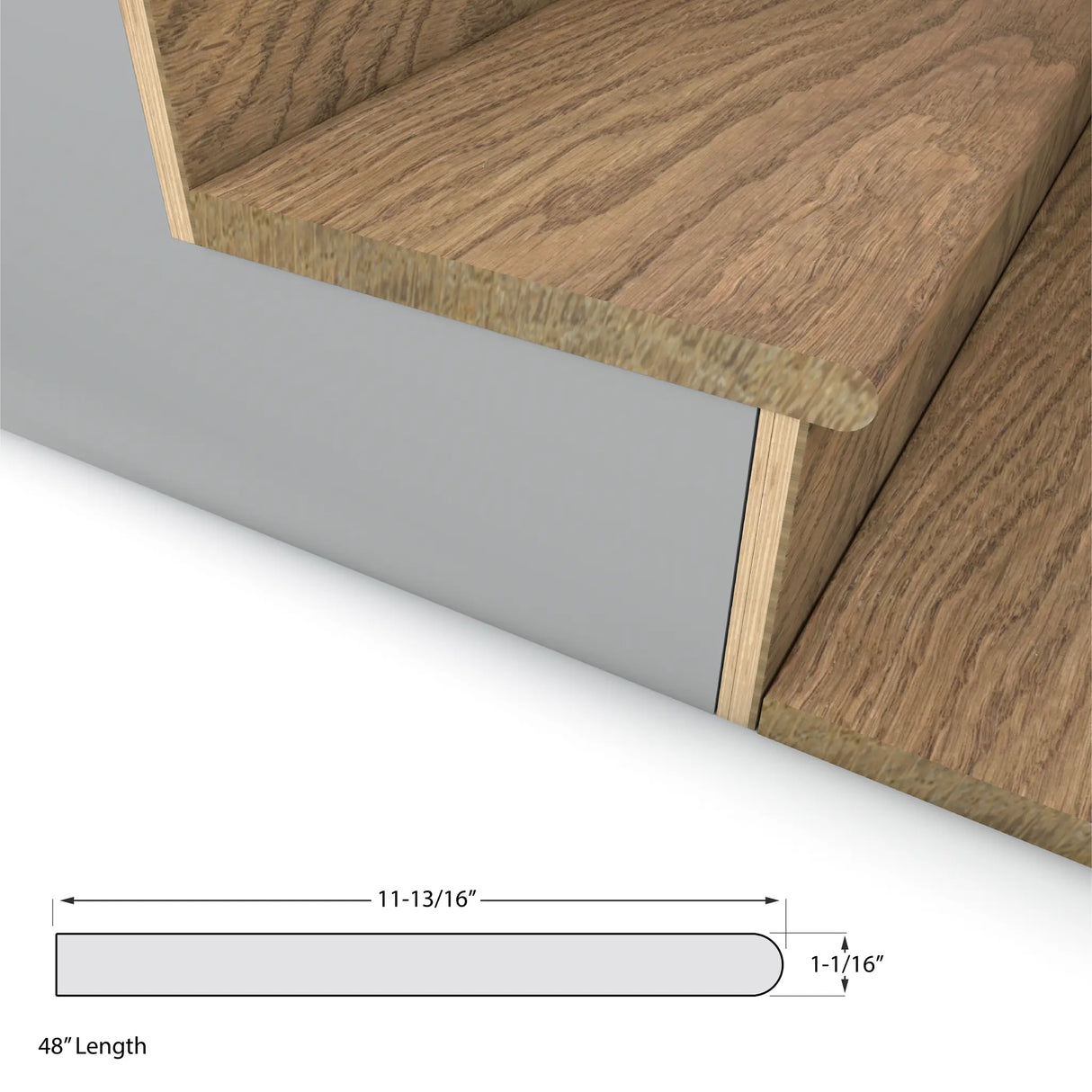 CALI Vibe Bridlespur  Stair Tread 7601000717 48 x 11-13/16 x 1-1/16