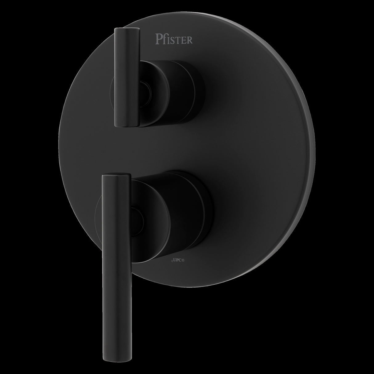 Contempra Stacked Diverter Trim Kit in Matte Black