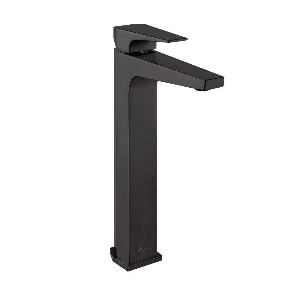 Voltaire Single Hole, Single-Handle, High Arc Bathroom Faucet in Matte Black