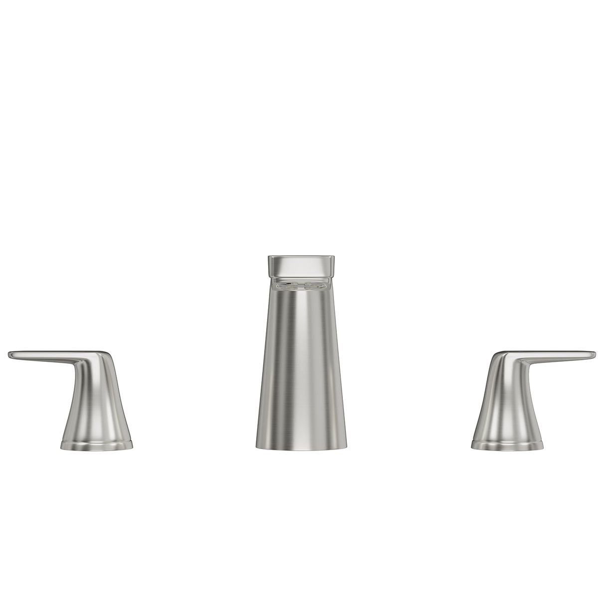 DAX Brass Two Handle Bathroom Faucet Spout, 4", Brushed Nickel DAX-8236C-BN