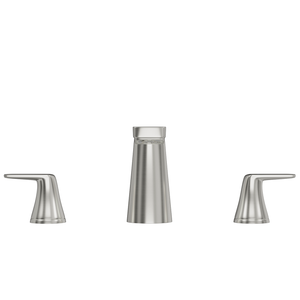 DAX Brass Two Handle Bathroom Faucet Spout, 4", Brushed Nickel DAX-8236C-BN