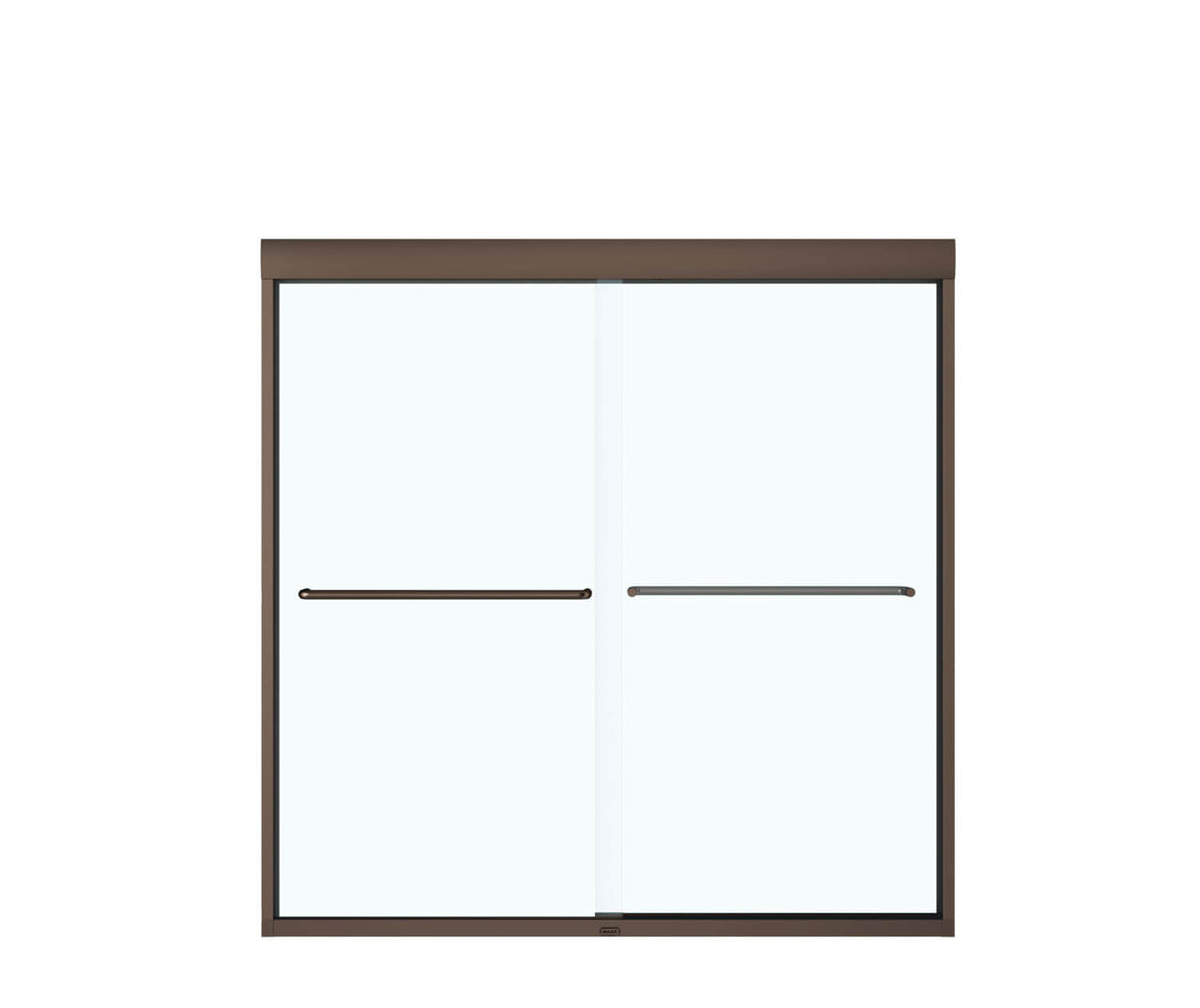 MAAX 134661-900-172-000 Kameleon SC 55-59 x 57 in. 6 mm Bypass Tub Door for Alcove Installation with Clear glass in Dark Bronze