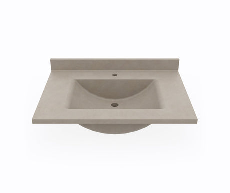 Swanstone CV1B2231 Contour 22 x 31 Single Bowl Vanity Top in Limestone CV02231.218