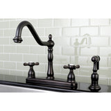 Kingston Brass KB1755BEXBS Essex Centerset Kitchen Faucet, Oil Rubbed Bronze