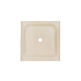 Voltaire 36 x 36 Single-Threshold, Center Drain, Shower Base in Biscuit