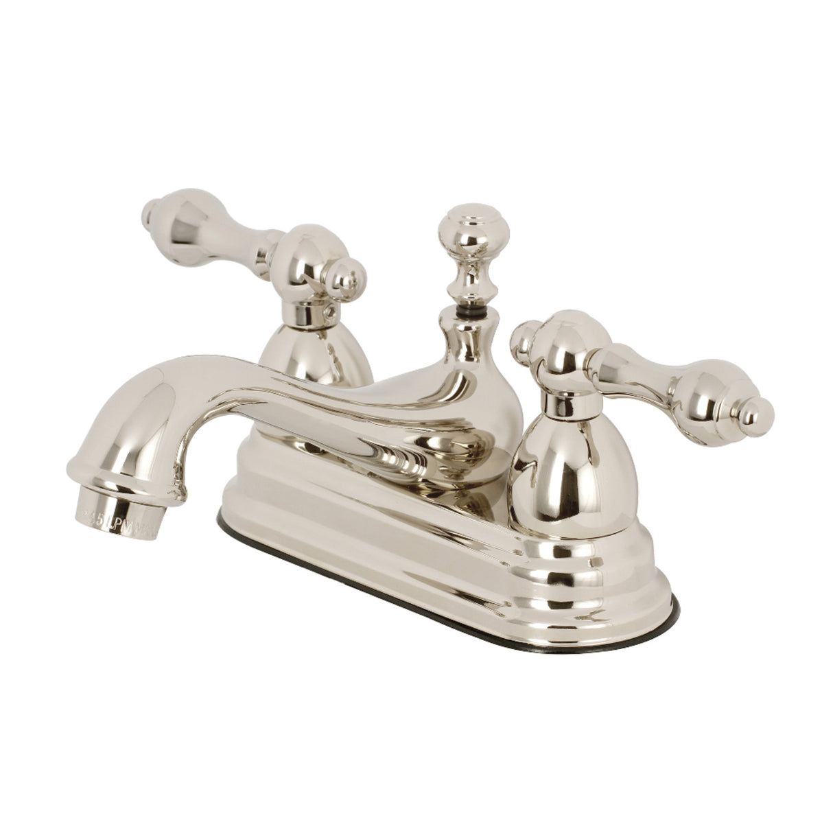 Kingston Brass KS3606AL 4 in. Centerset Bathroom Faucet, Polished Nickel
