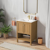 Chateau 24" Bathroom Vanity in Natural Oak