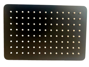 DAX Brass Rectangular Shower Head, Matte Black DAX-C2011-BL