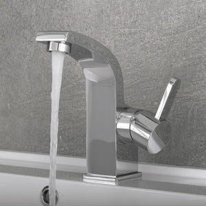 DAX Brass Single Handle Bathroom Faucet, Chrome DAX-8260-CR