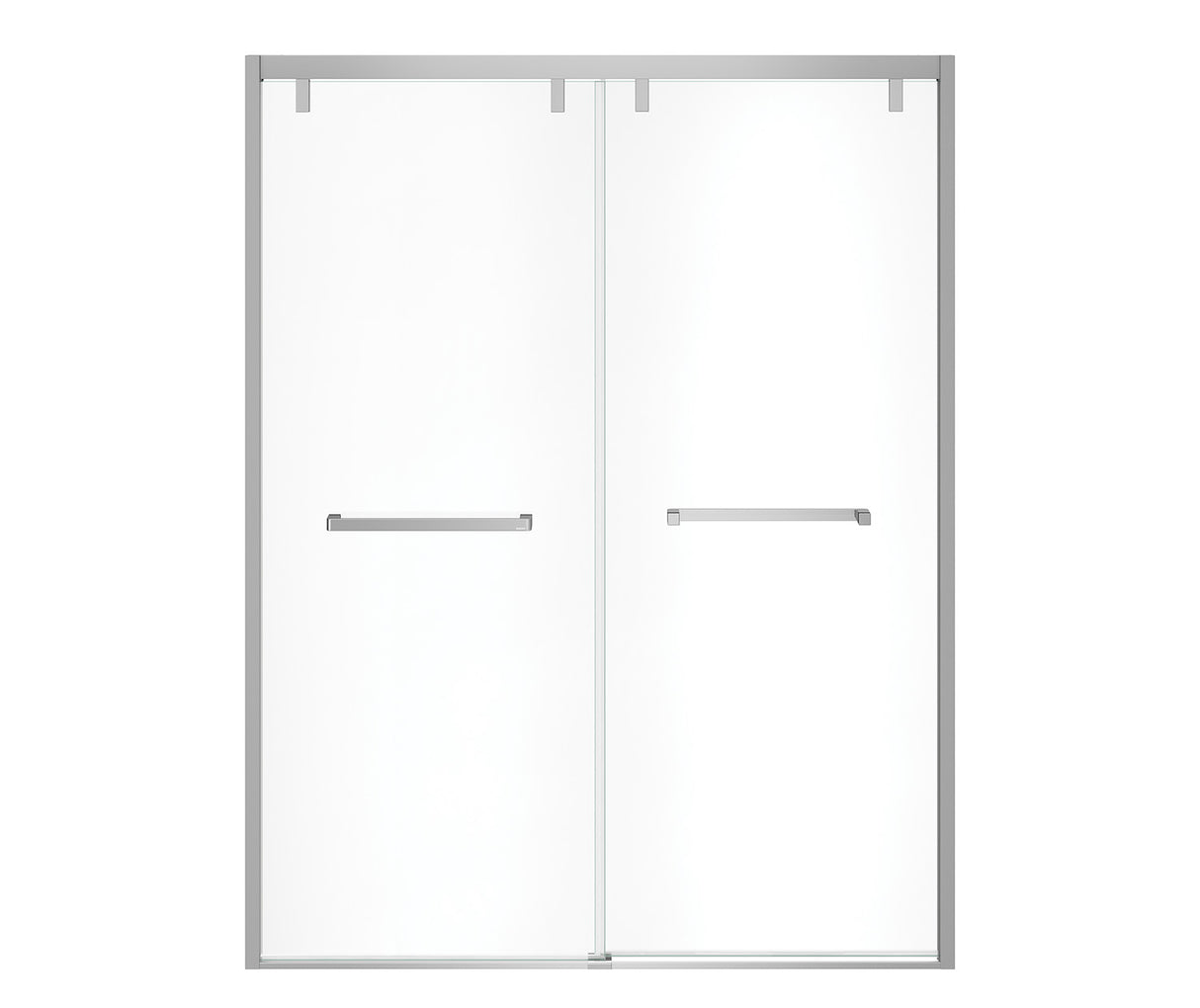 MAAX 135322-900-084-000 Uptown 56-59 x 76 in. 8 mm Bypass Shower Door for Alcove Installation with Clear glass in Chrome