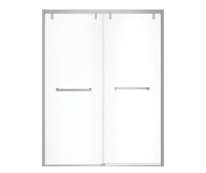 MAAX 135322-900-084-000 Uptown 56-59 x 76 in. 8 mm Bypass Shower Door for Alcove Installation with Clear glass in Chrome