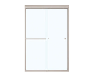 MAAX 135671-900-305-000 Aura 43-47 x 71 in. 8 mm Bypass Shower Door for Alcove Installation with Clear glass in Brushed Nickel