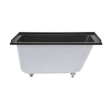 Voltaire 48" X 32" Left-Hand Drain Alcove Bathtub in Matte Black