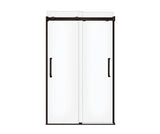 MAAX 138761-900-173-000 Inverto 43-47 x 70 ½-74 in. 8mm Bypass Shower Door for Alcove Installation with Clear glass in Dark Bronze