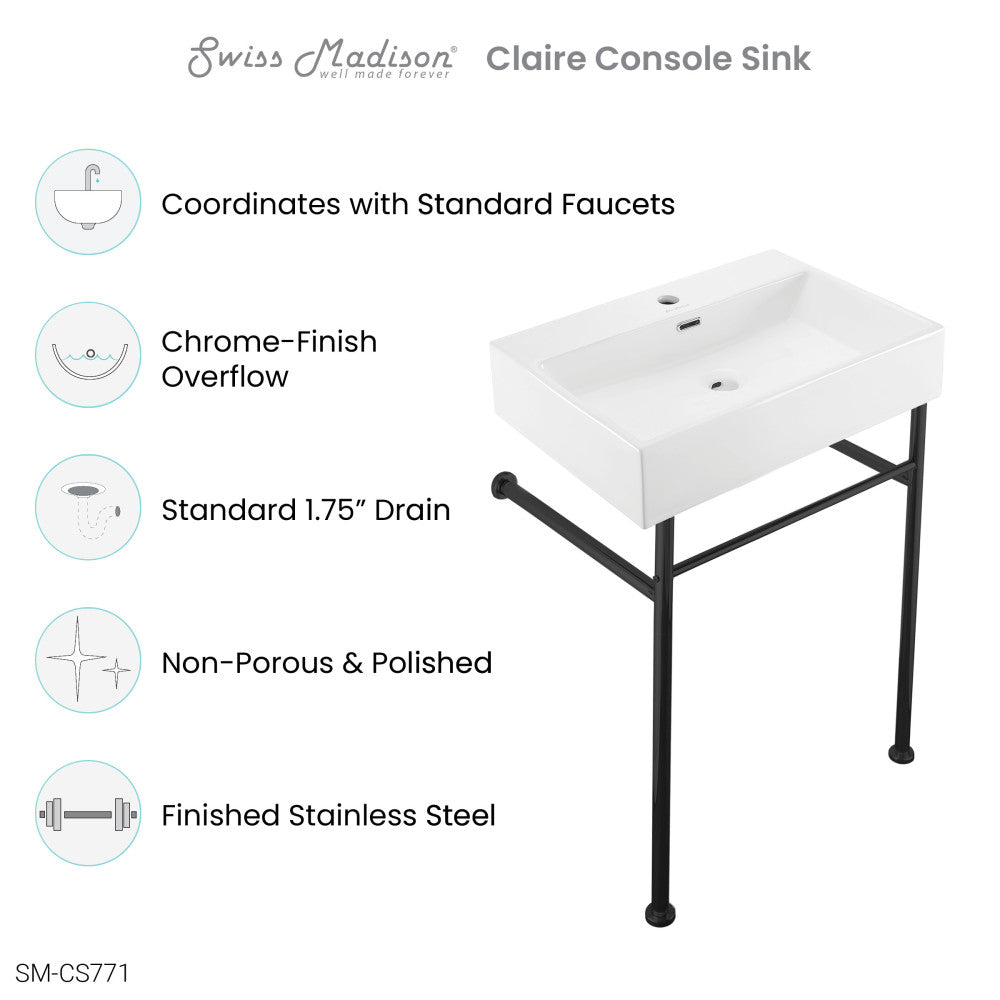 Claire 24 Console Sink