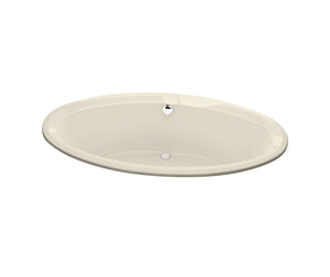 MAAX 100028-000-004-000 Tympani 72 x 42 Acrylic Drop-in Center Drain Bathtub in Bone