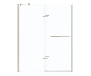 MAAX 136672-900-305-000 Reveal 71 56-59 x 71 ½ in. 8mm Pivot Shower Door for Alcove Installation with Clear glass in Brushed Nickel
