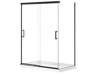 MAAX 136561-900-340-000 Incognito 76 Return Panel for 36 in. Base with Clear glass in Matte Black