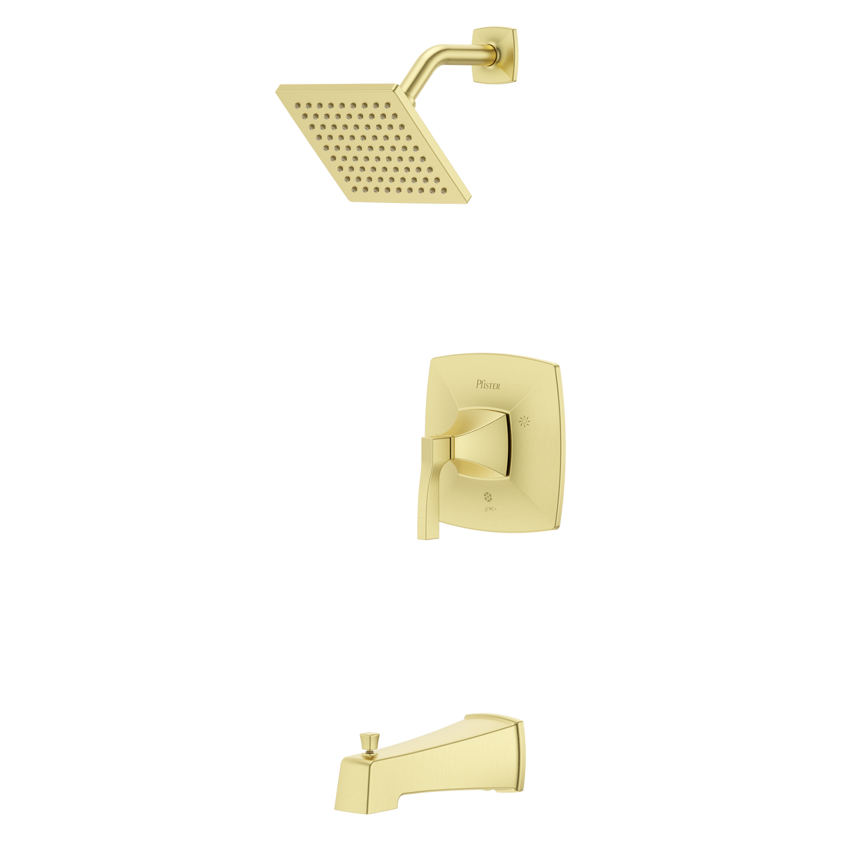 Holliston Tub/Shower Trim Kit in Brushed Gold