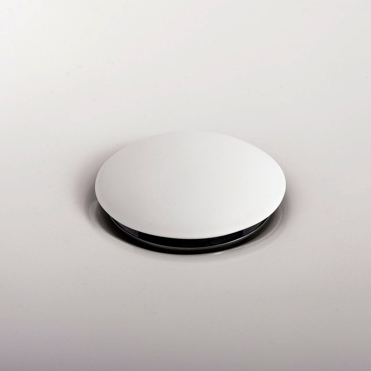 DAX Solid Surface Brass Pop-Up Cover, Matte White DAX-AB-82010