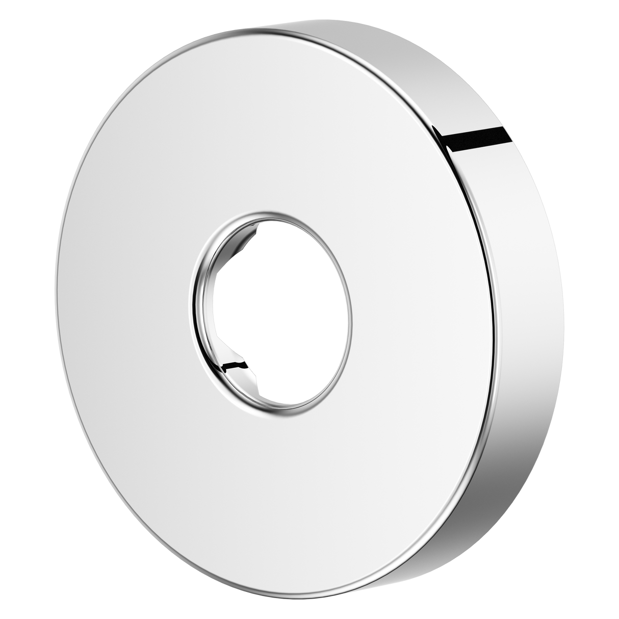 Modern Round Shower Arm Flange in Polished Chrome