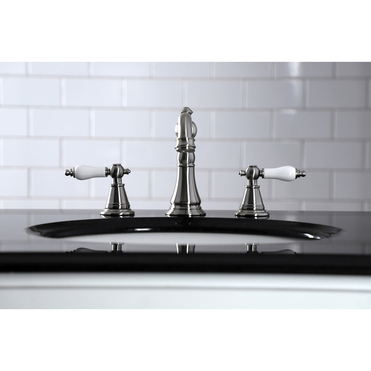 Fauceture FSC1978PL English Classic Widespread Bathroom Faucet, Brushed Nickel