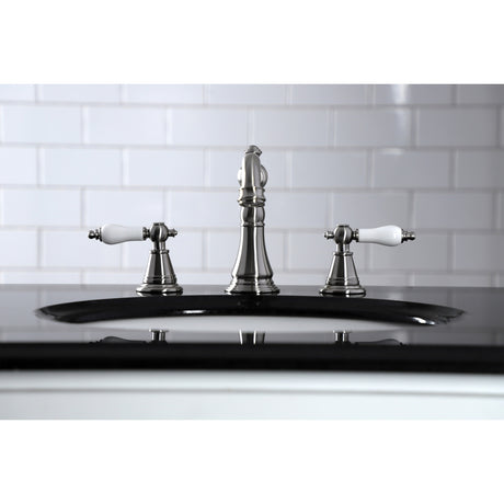 Fauceture FSC1978PL English Classic Widespread Bathroom Faucet, Brushed Nickel